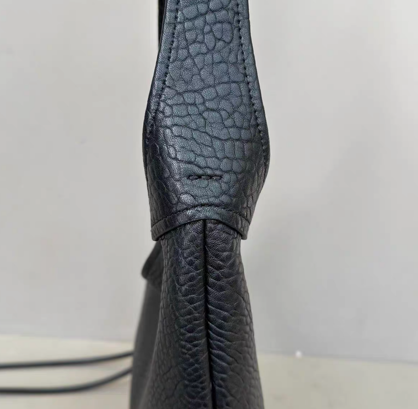 Deerskin soft shoulder bag Hokkaido deerskin