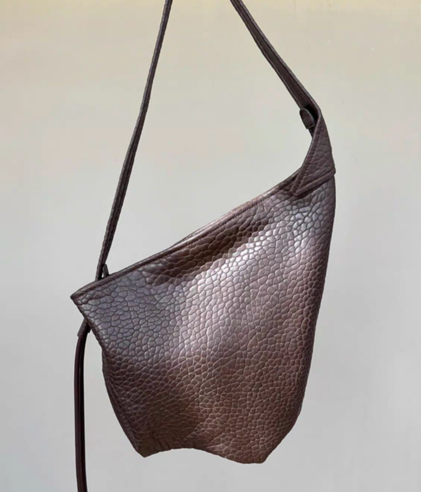 Deerskin soft shoulder bag Hokkaido deerskin