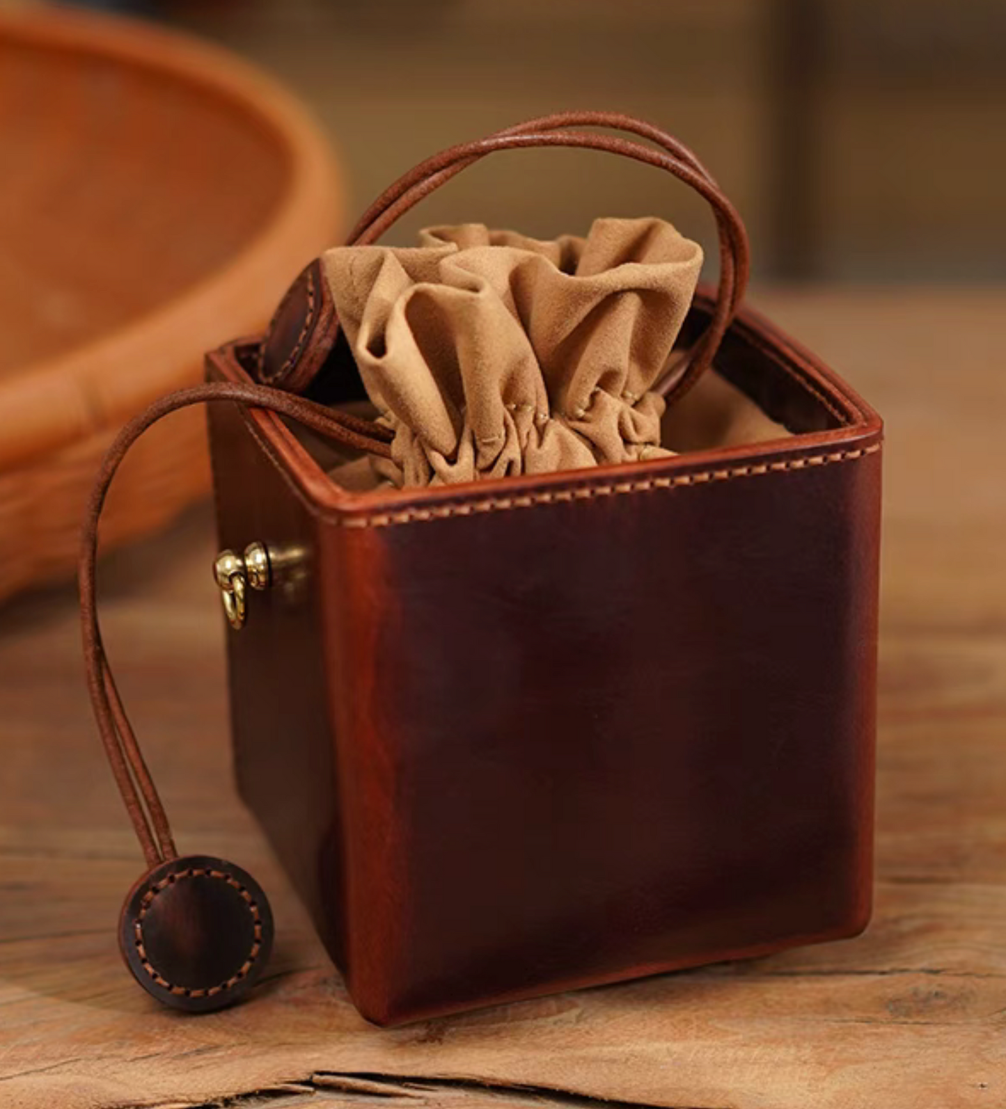 Leather box Genuine leather box shoulder bag