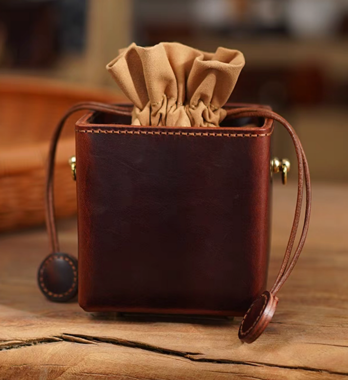Leather box Genuine leather box shoulder bag