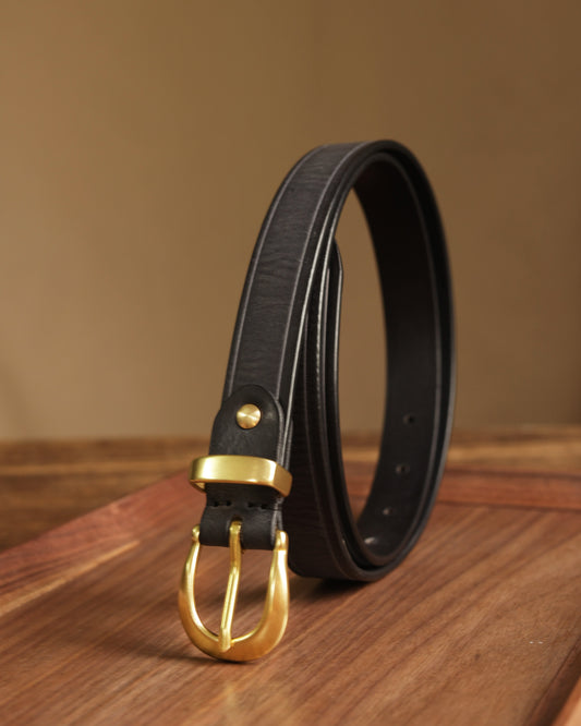 Women's leather belt 25mm Italian cowhide simple leather belt belt