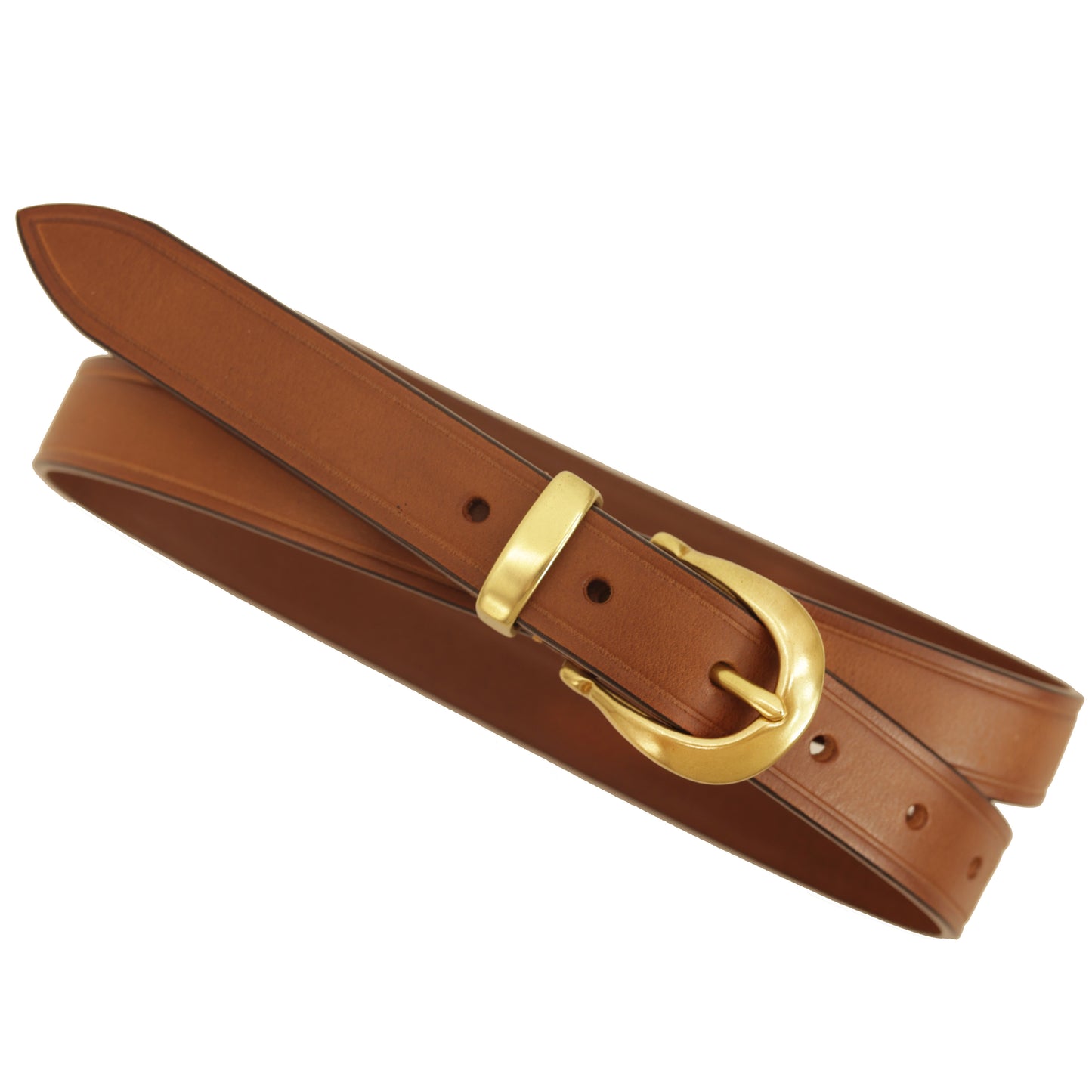 Women's leather belt 25mm Italian cowhide simple leather belt belt