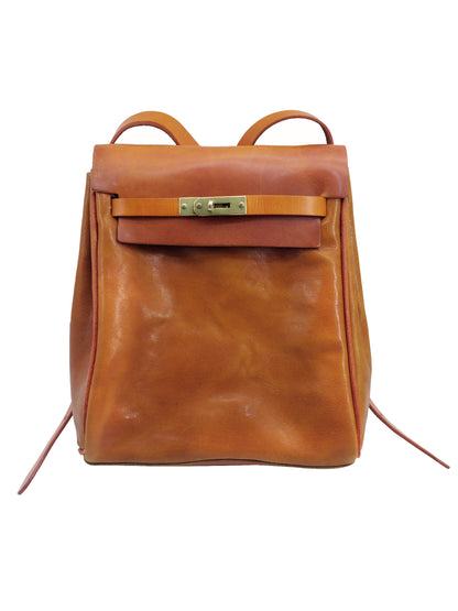 『受注生産』レザーリュック　本革バックパック　イタリア植物タンニン鞣し