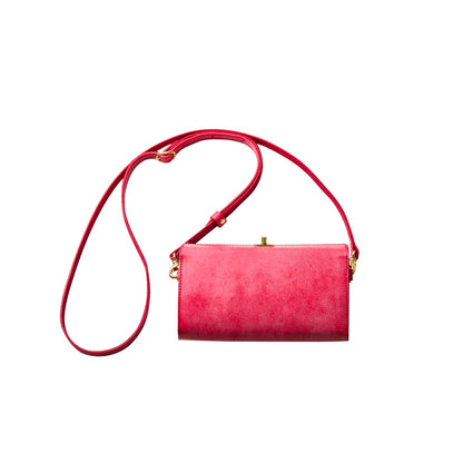 コンパクトにおでかけ！『1秒ショルダー®︎wallet』　秒でサクッと、片手だけでお支払い！スマホも入る！小さく速いお財布ショルダー