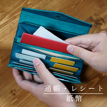 「カードが立つ／小銭が広がる」小さい長財布 stand up wallet GA/ graffi（スタンドアップウォレットGA/ グラフィー）