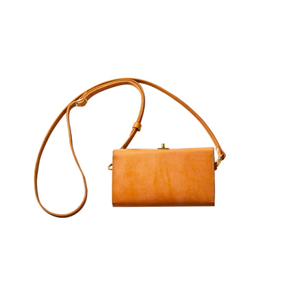 コンパクトにおでかけ！『1秒ショルダー®︎wallet』　秒でサクッと、片手だけでお支払い！スマホも入る！小さく速いお財布ショルダー