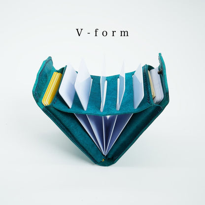 片手で瞬時に開き、カードが立つ！カードウォレット『スナップホルダー』