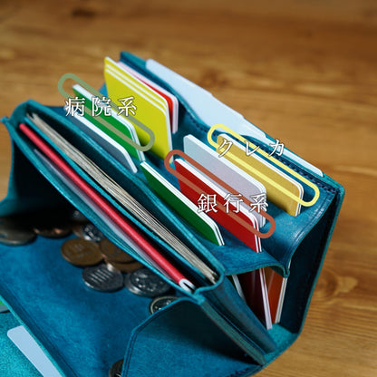 「カードが立つ／小銭が広がる」小さい長財布 stand up wallet GA/ graffi（スタンドアップウォレットGA/ グラフィー）