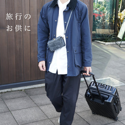 コンパクトにおでかけ！『1秒ショルダー®︎wallet』　秒でサクッと、片手だけでお支払い！スマホも入る！小さく速いお財布ショルダー