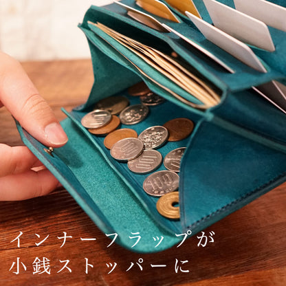 「カードが立つ／小銭が広がる」小さい長財布 stand up wallet GA/ graffi（スタンドアップウォレットGA/ グラフィー）