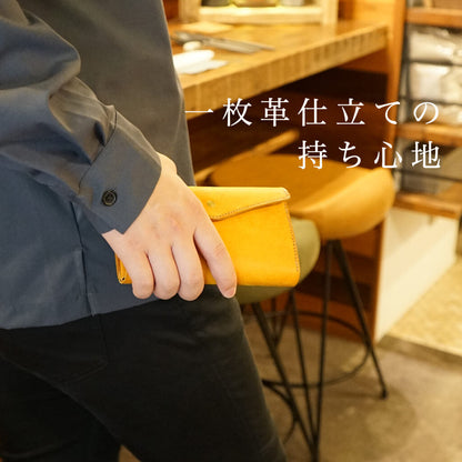 「カードが立つ／小銭が広がる」小さい長財布 stand up wallet GA/ graffi（スタンドアップウォレットGA/ グラフィー）