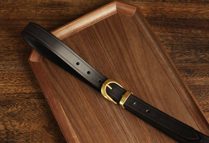 レザーベルト 25mm イタリア牛革　シンプル　革ベルト　belt