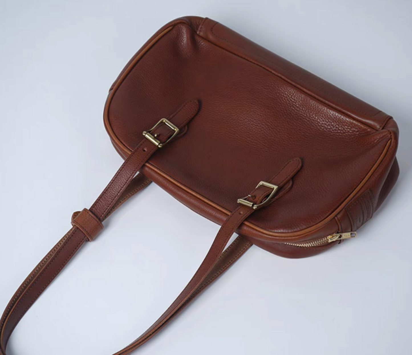Simple and practical tote bag, medium size, can be carried by hand or over the shoulder, 2-way bag, horizontal mini shoulder bag