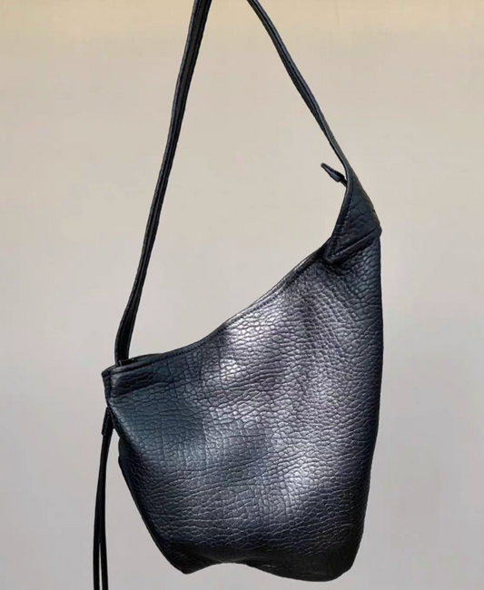 Deerskin soft shoulder bag Hokkaido deerskin
