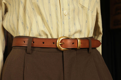 レザーベルト 25mm イタリア牛革　シンプル　革ベルト　belt