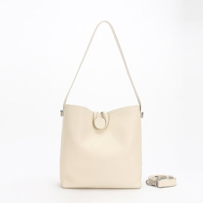 『受注生産』2WAY 本革バケツバッグ — 柔らか牛革のショルダー＆クロスボディ