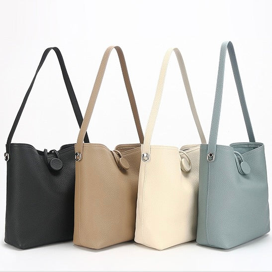 『受注生産』2WAY 本革バケツバッグ — 柔らか牛革のショルダー＆クロスボディ