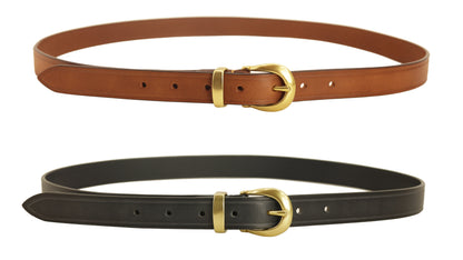 レザーベルト 25mm イタリア牛革　シンプル　革ベルト　belt