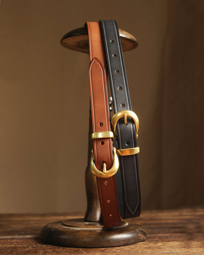 レザーベルト 25mm イタリア牛革　シンプル　革ベルト　belt