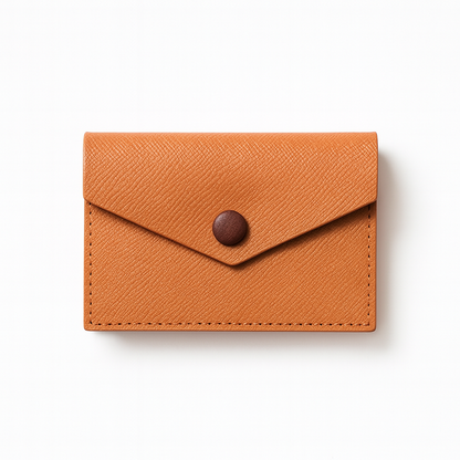 カードケース 本革 ミニ財布小銭入れ背面ポケット 薄型 コンパクト (5色展開)