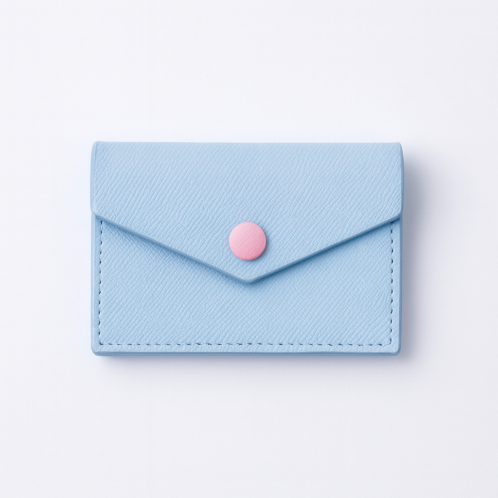 カードケース 本革 ミニ財布小銭入れ背面ポケット 薄型 コンパクト (5色展開)