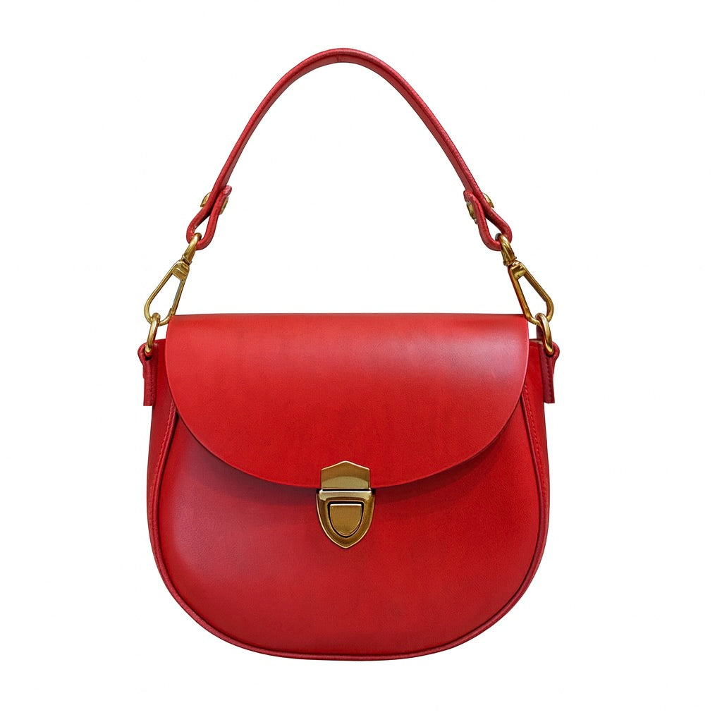 Hand-stitched Stone M shoulder bag, mini bag, ladies bag, Italian cowhide