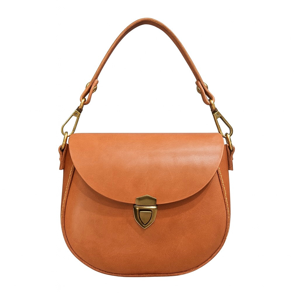 Hand-stitched Stone M shoulder bag, mini bag, ladies bag, Italian cowhide