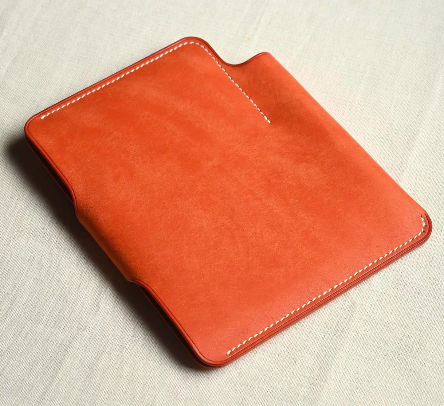【手縫い】　筒状ペンホルダー付パスポートケース Passport Case