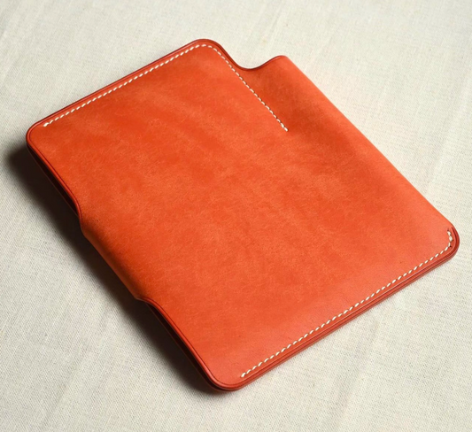 【手縫い】　筒状ペンホルダー付パスポートケース Passport Case